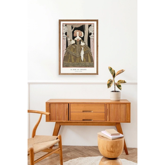 Costume de Worth Ahşap Çerçeveli Tablo 17 x 23