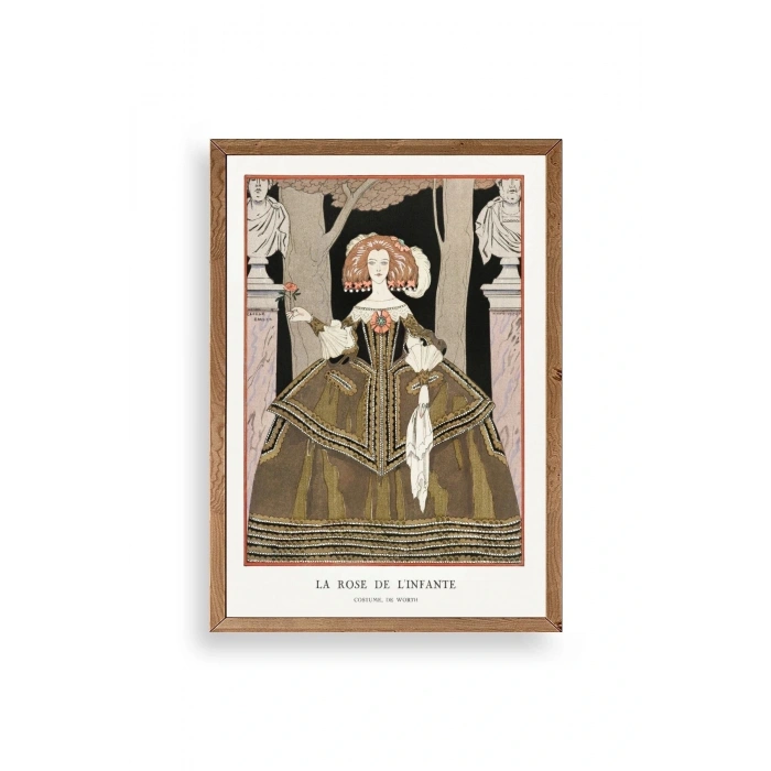 Costume de Worth Ahşap Çerçeveli Tablo 23 x 30
