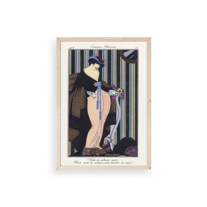 Costume Parisiens Ahşap Çerçeveli Tablo 23 x 30