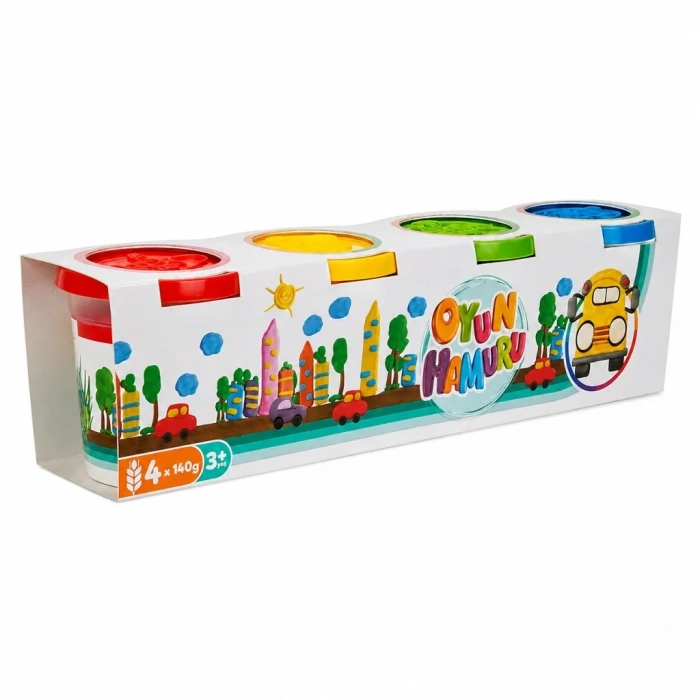 Crafy 4lü Oyun Hamuru 560 Gr. Eğlenceli Set