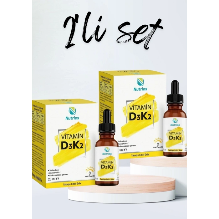 D3k2 Damla 20 Ml (1000 Iu) – 2’li Avantaj Paketi