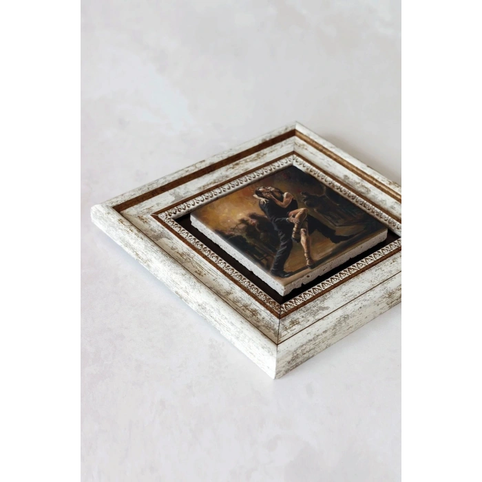 Dans Çerçeveli Taş Tablo , Çerçeveli Taş Duvar Dekoru-enkcrcvtbl-00113 20 cm