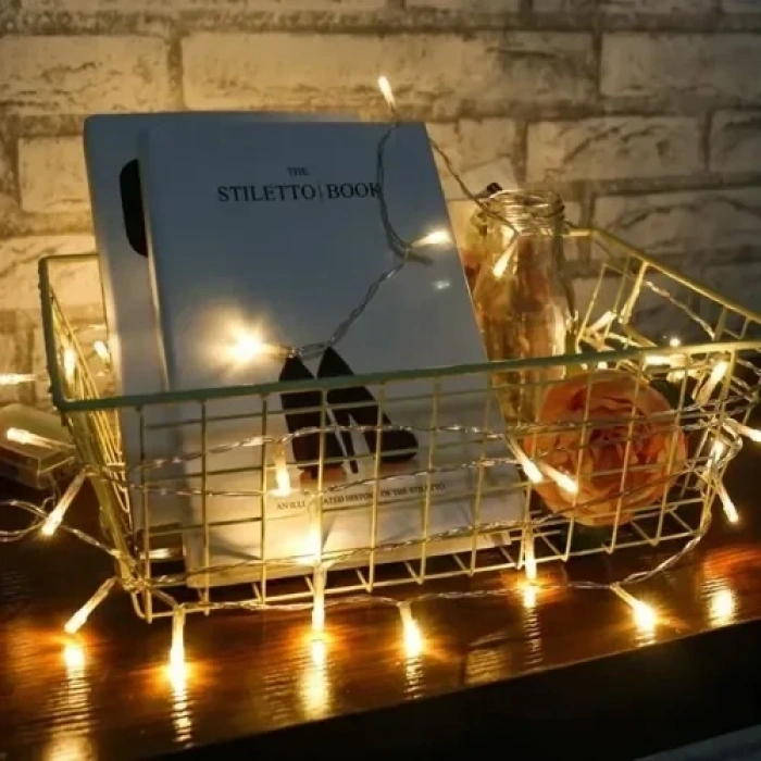 Dekoratif 30 Led Pilli 5m Peri Işığı