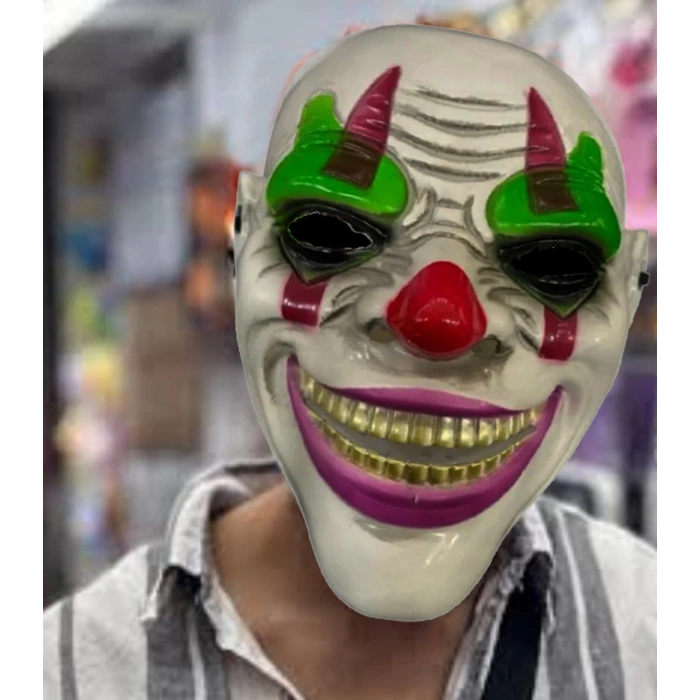 Delirten Gülüş Psikopat Palyaço Temalı Joker Maskesi (5365)