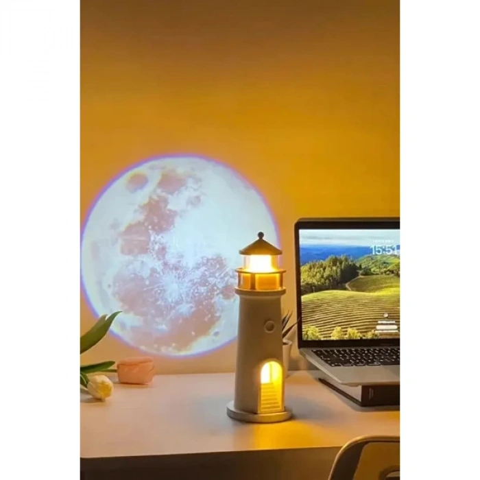 Deniz Feneri Projektör Gece Lambası