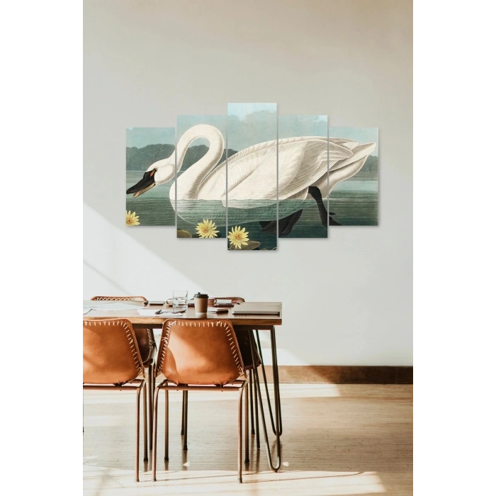 Deniz Manzarası 5 Parçalı Mdf Tablo 60 x 100