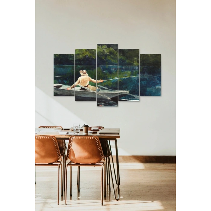 Deniz Manzarası 5 Parçalı Mdf Tablo 60 x 100