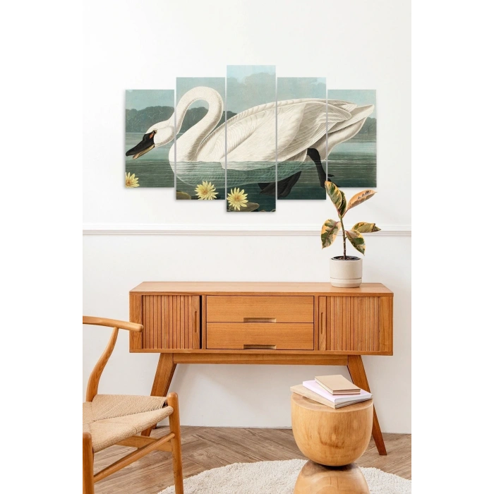 Deniz Manzarası 5 Parçalı Mdf Tablo 60 x 100