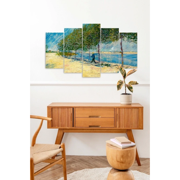 Deniz Retro 5 Parçalı Mdf Tablo 60 x 100