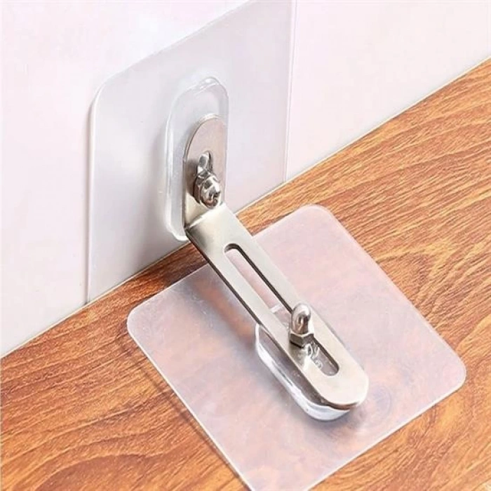 Deprem İçin Ultra Dayanıklı Çivisiz Duvarı Delmeden Ayarlanabilir Eşya Sabitleyici Aparat (5365)