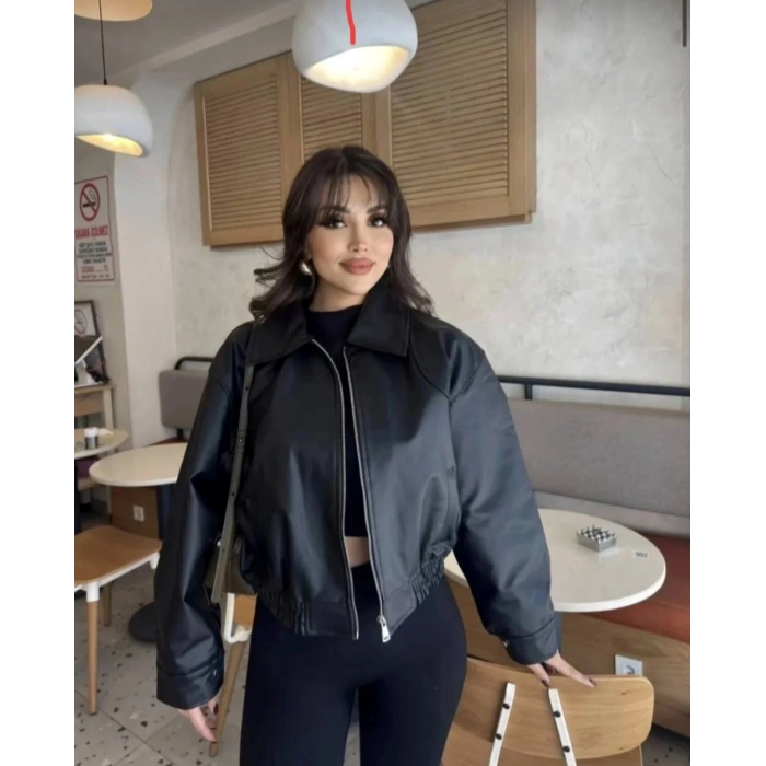 Deri Bomber Deri Ceket
