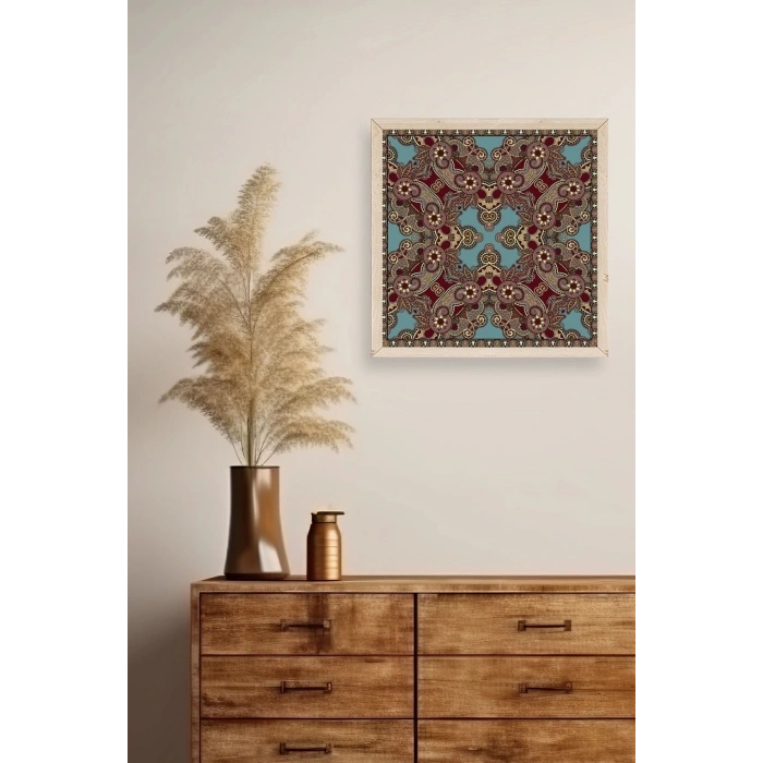 Desen Ahşap Çerçeveli Tablo 23 x 23
