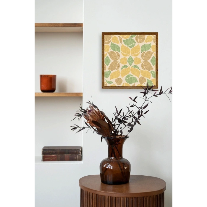 Desen Ahşap Çerçeveli Tablo 23 x 23