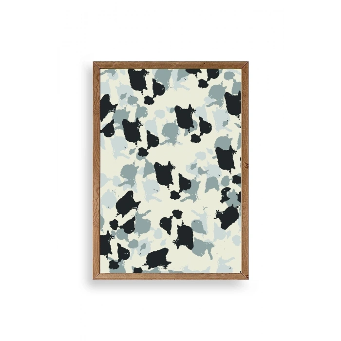 Desen Ahşap Çerçeveli Tablo 30 x 42