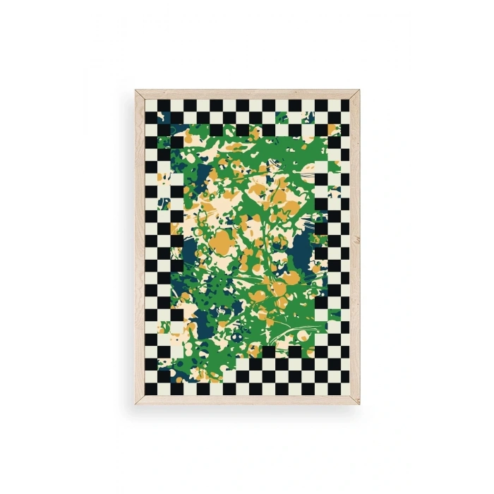 Desen Ahşap Çerçeveli Tablo 30 x 42