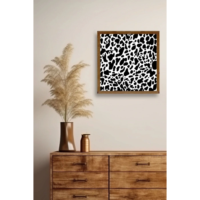 Desen Ahşap Çerçeveli Tablo 42 x 42
