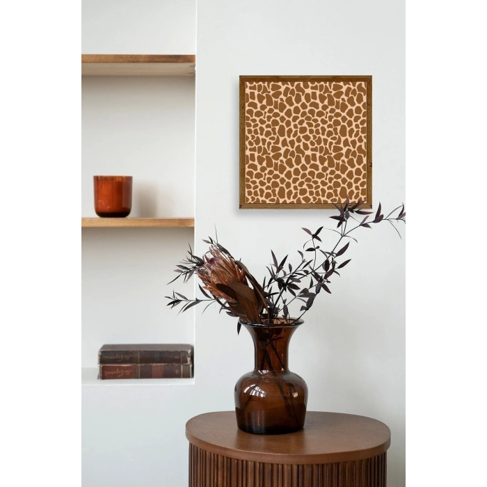 Desen Ahşap Çerçeveli Tablo 42 x 42