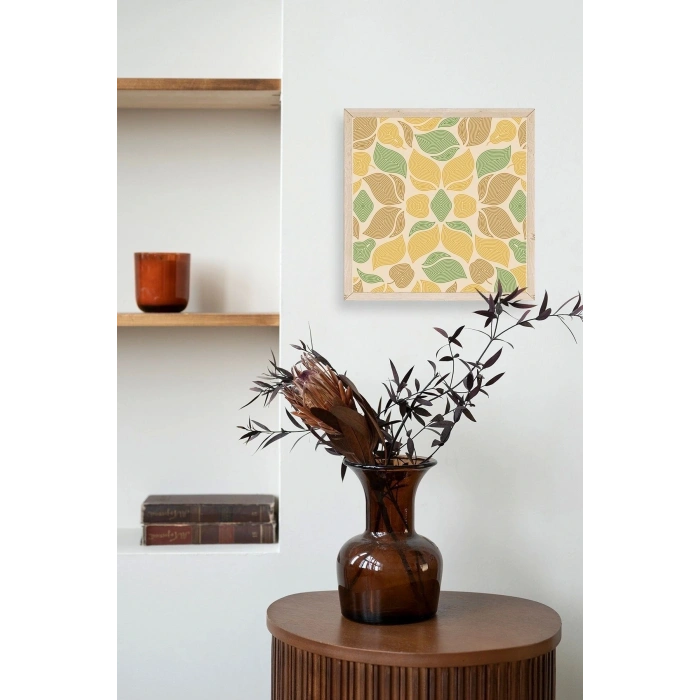 Desen Ahşap Çerçeveli Tablo 42 x 42