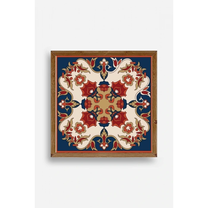 Desen Ahşap Çerçeveli Tablo 50 x 50