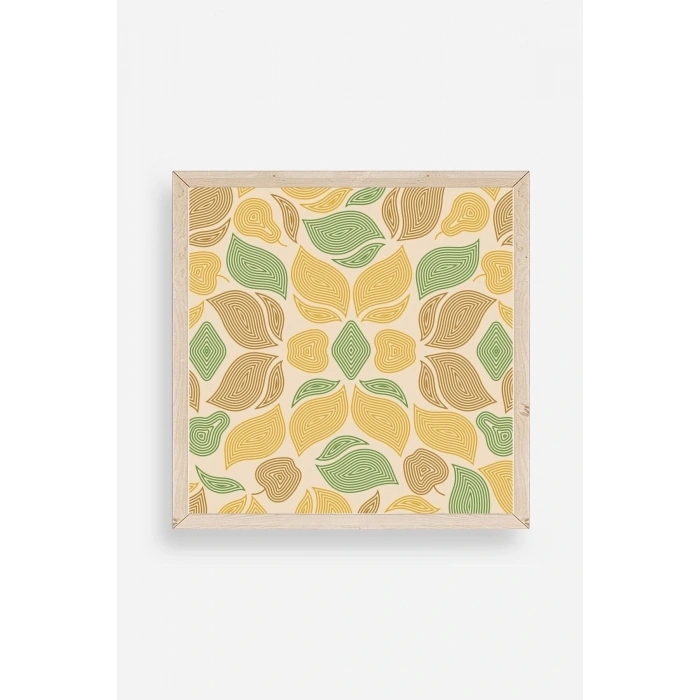 Desen Ahşap Çerçeveli Tablo 50 x 50