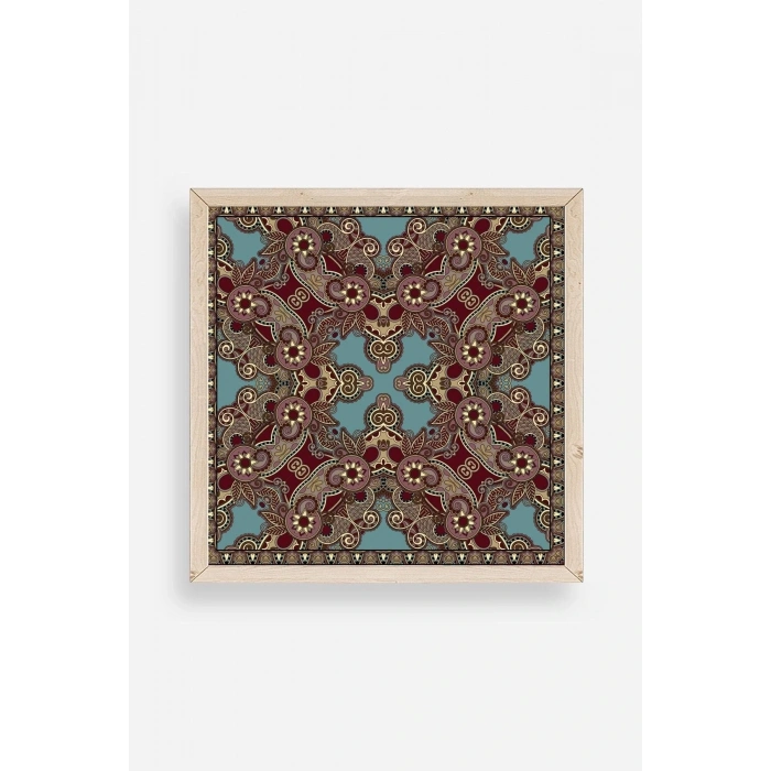 Desen Ahşap Çerçeveli Tablo 50 x 50