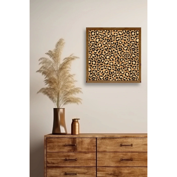 Desen Ahşap Çerçeveli Tablo 50 x 50