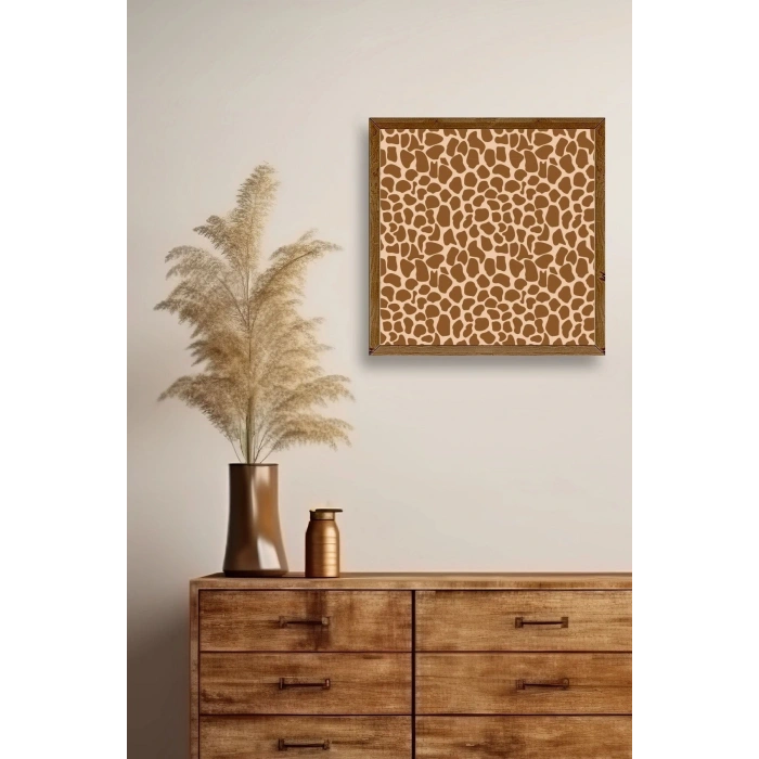 Desen Ahşap Çerçeveli Tablo 50 x 50
