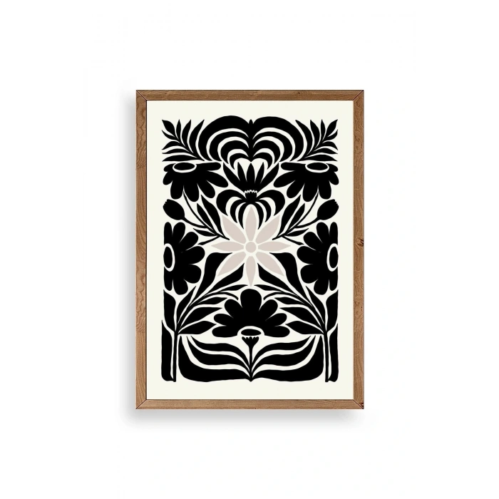 Desen Ahşap Çerçeveli Tablo 50 x 70