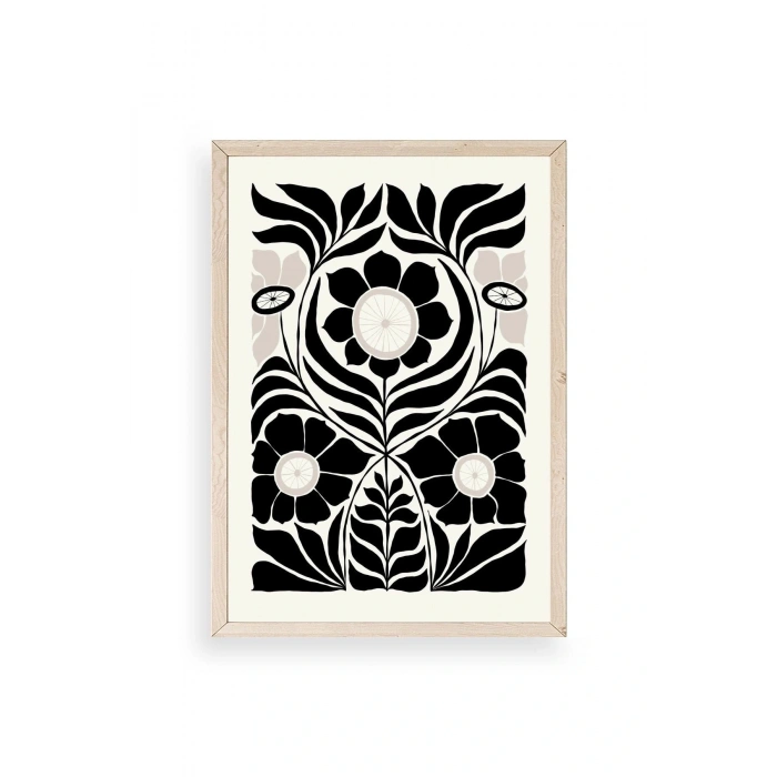 Desen Ahşap Çerçeveli Tablo 50 x 70