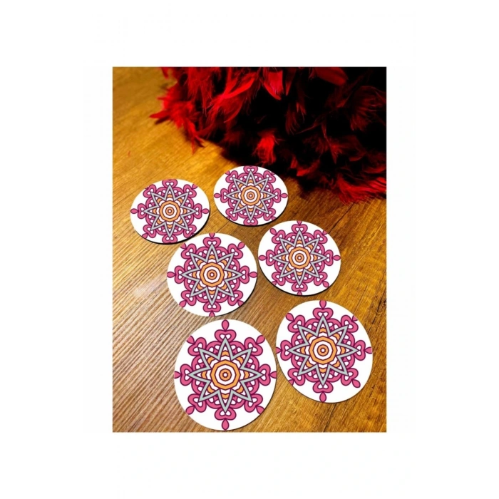 Desenli Bardak Altlığı