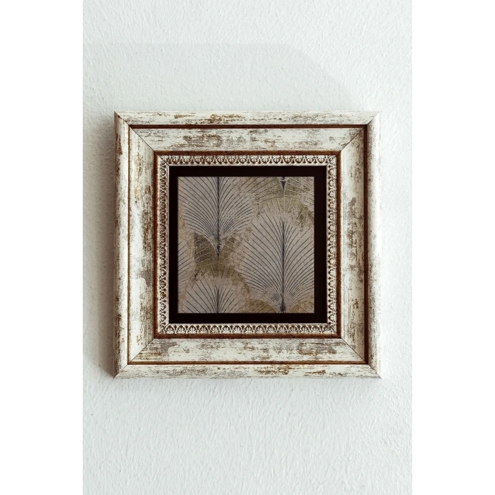 Desenli Çerçeveli Taş Tablo , Çerçeveli Taş Duvar Dekoru-enkcrcvtbl-00166 20 cm