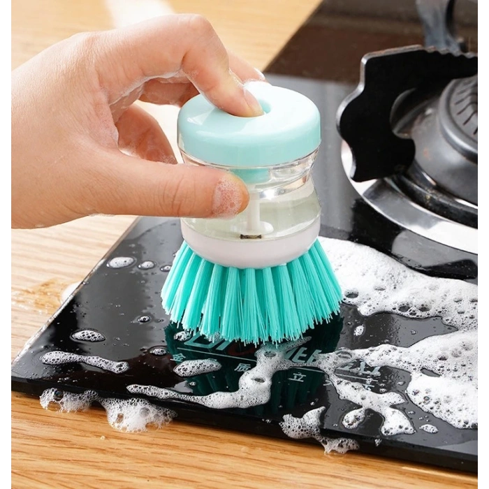 Dishwashing Brush with Detergent Compartment