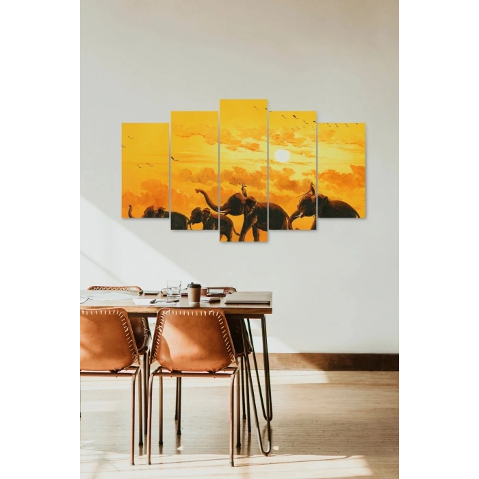 Develer 5 Parçalı Mdf Tablo 60 x 100