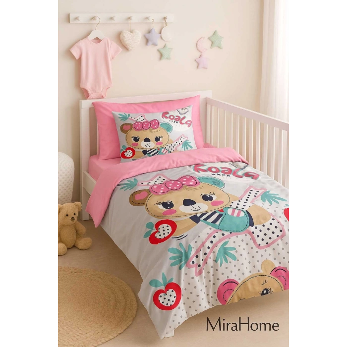 Digital Printed 3D Cotton Newborn Baby Bedding Set Baby Koala