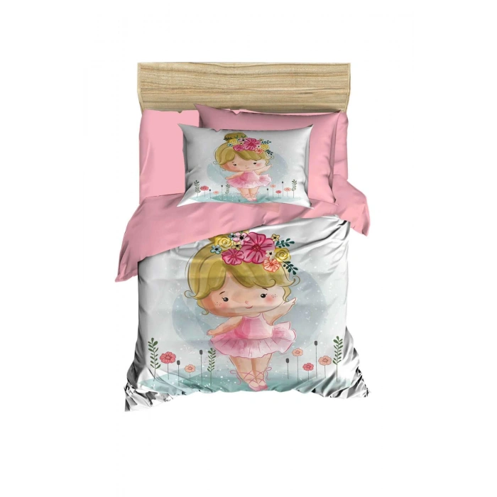 Digital Printed 3D Cotton Newborn Baby Bedding Set Ballerina