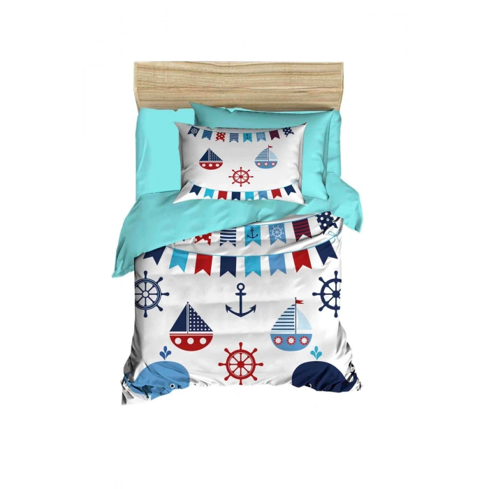 Цифровая печать 3D хлопковое новорожденное постельное белье набор Капитан Маринер
