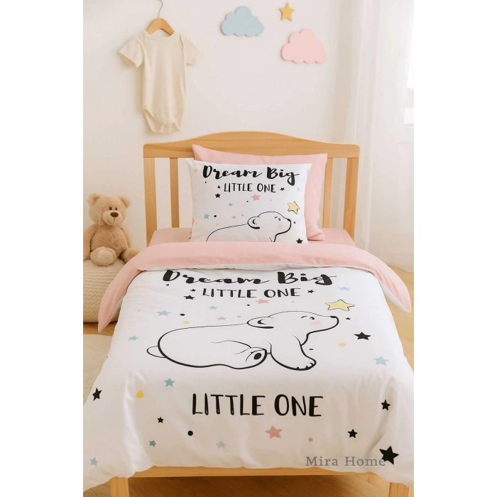 Цифровой распечатанный 3D Набор детского постельного белья из хлопка Dream Big