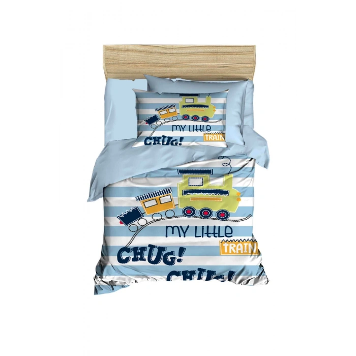 Digital Printed 3D Cotton Newborn Baby Bedding Set My Little Train