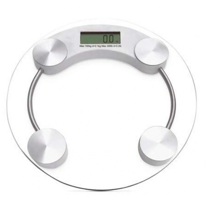 DIGITAL ROUND GLASS BATHROOM SCALE 180KG. TF-1051 (5365)