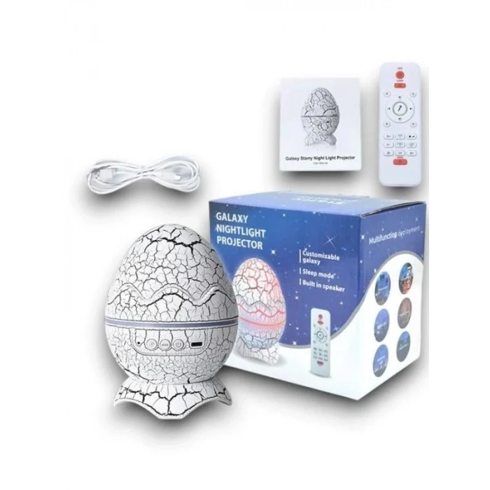 Dinozor Yumurtası Gece Lambası Ve Bluetooth Hoparlör