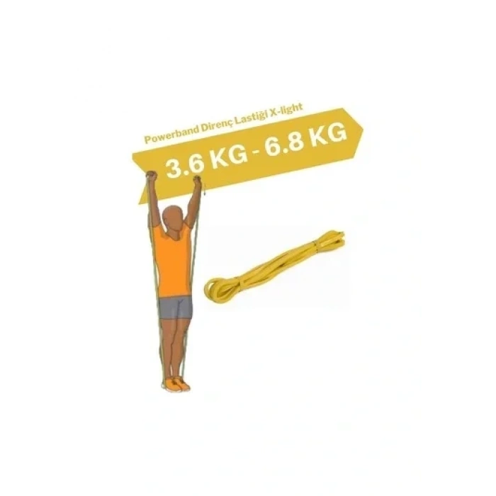 Direnç Bandı, Training Band, Sarı, 3-7 kg (5365)