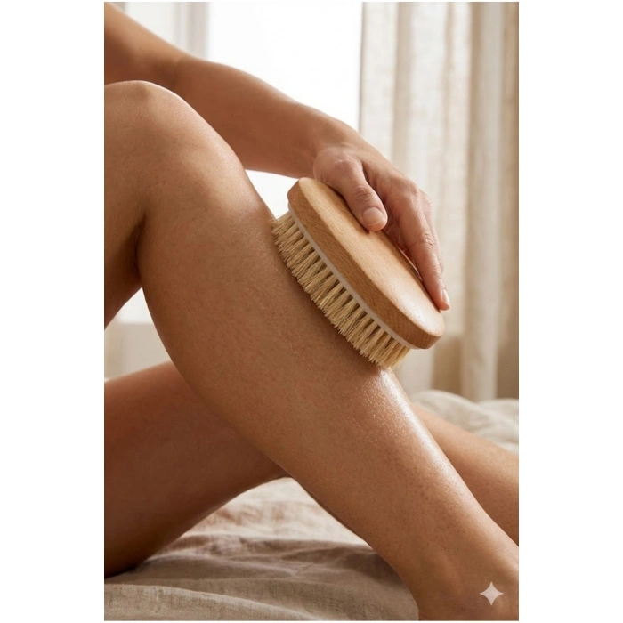 Doğal Vücut Fırçası – Kuru Fırçalama, Masaj ve Peeling Etkili Cilt Bakım Fırçası