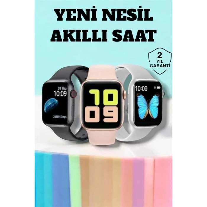 Dokunmatik Ekranlı Akıllı Saat 44 Mm Bluetooth Bağlantılı