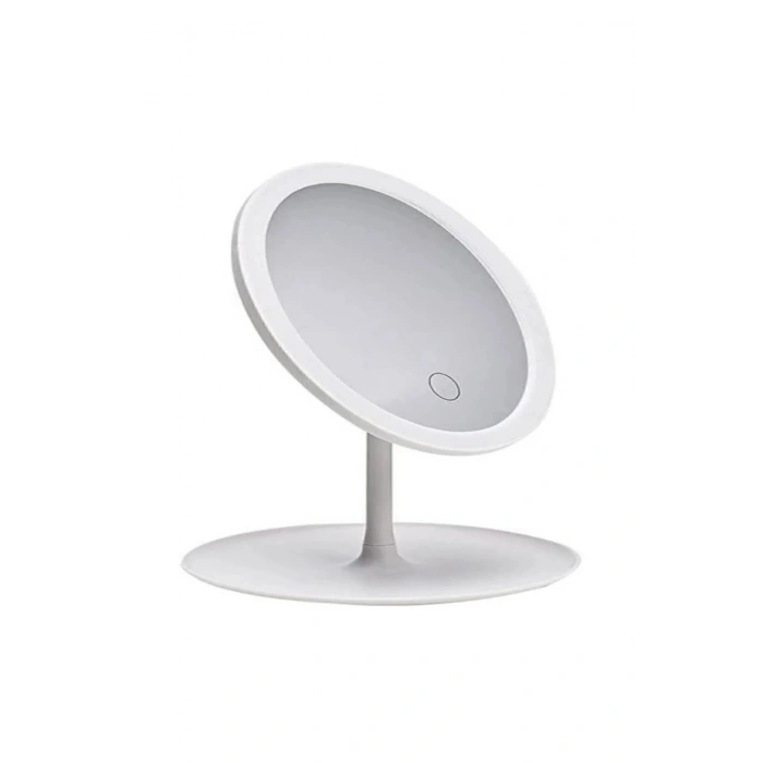 Dokunmatik Led Işıklı Usb Li Yuvarlak Masa Üstü Makyaj Aynası Makyaj Aynası Ledli