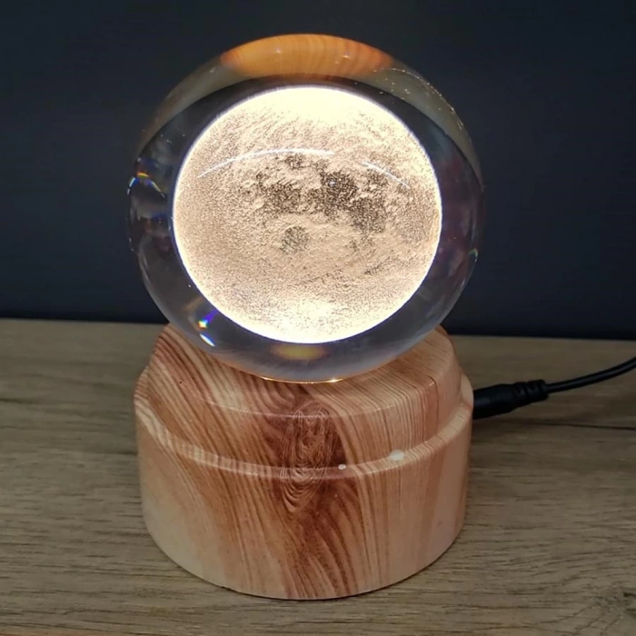 Full Moon Design Rotating Glass Sphere
