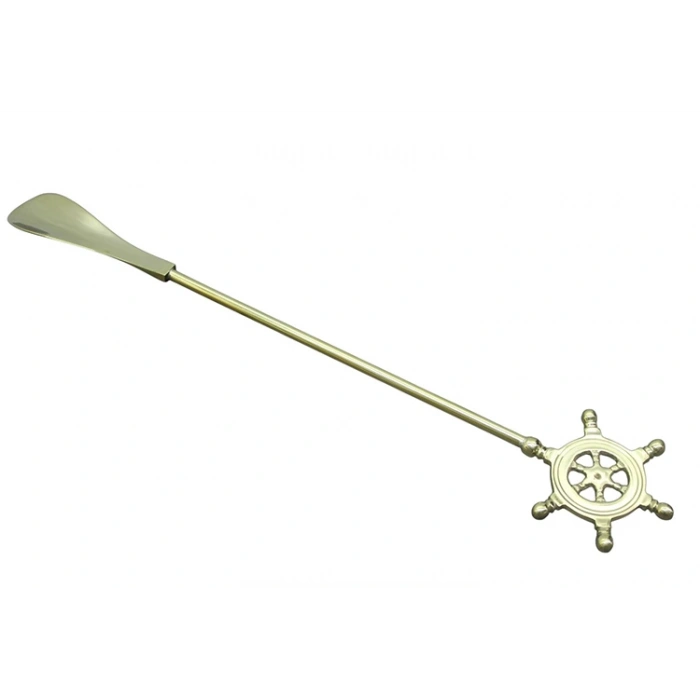 Brass Shoe Horn with Rudder Handle