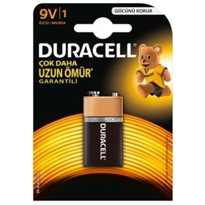 DURACELL 9V PİL TEKLİ (5365)
