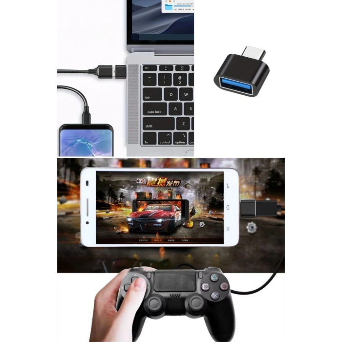 Durukar® 1 Adet Usb to C Adaptor Dişi Çevirici Dönüştürücü Adaptör