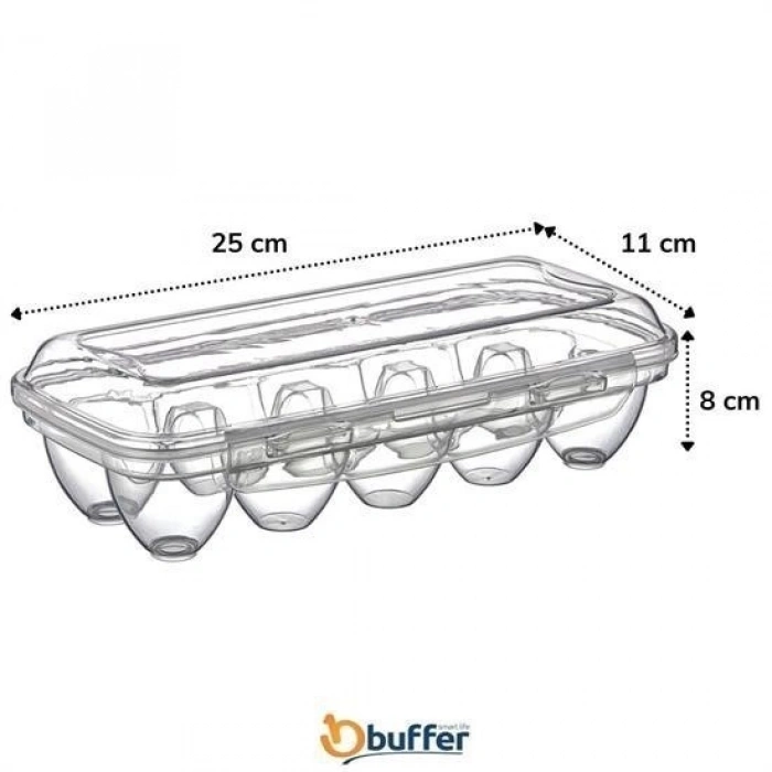 Durukar® 10 Compartment Lockable Lid Egg Storage Box YU110
