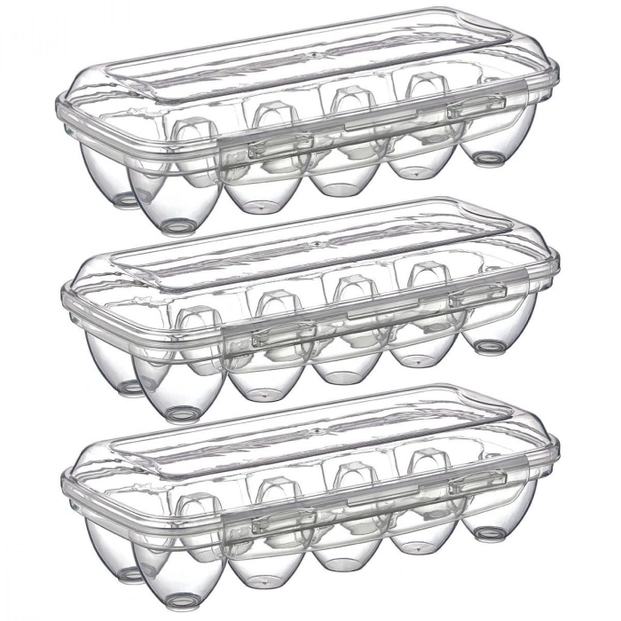 Durukar® 10 Bölmeli Kilitli Kapaklı Yumurtalık Saklama Kutusu YU110